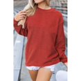 thumbnail image 4 of QASIEATN Hoodies for Graceful Women Fashion, Oversized Sweatshirts Loose Fit Casual Crewneck Sweatshirts Long Sleeve Pullover Tops, Womens Fall Tops, 4 of 7