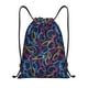 thumbnail image 1 of Fotbe Multicolor Bowling Bolsa Mochila con Cordón Estampada, Bolsa de Gimnasio Deportiva, Bolsa Cinch, Bolsa con Cordón para Hombres y Mujeres-Medium, 1 of 6