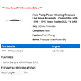 thumbnail image 2 of From Pump Power Steering Pressure Line Hose Assembly - Compatible with 1994 - 1997 Isuzu Rodeo 3.2L V6 GAS 1995 1996, 2 of 2