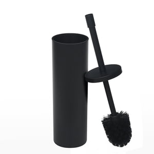 Metal Toilet Brush and Holder Set, Matte Black