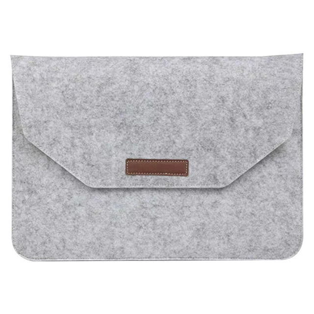 MasteelfCA 1PC Laptop Storage Bag Portable Computer Bag Storage Pouch Compatible for Tablet Notebook (Light Grey, Size 13.3inch)