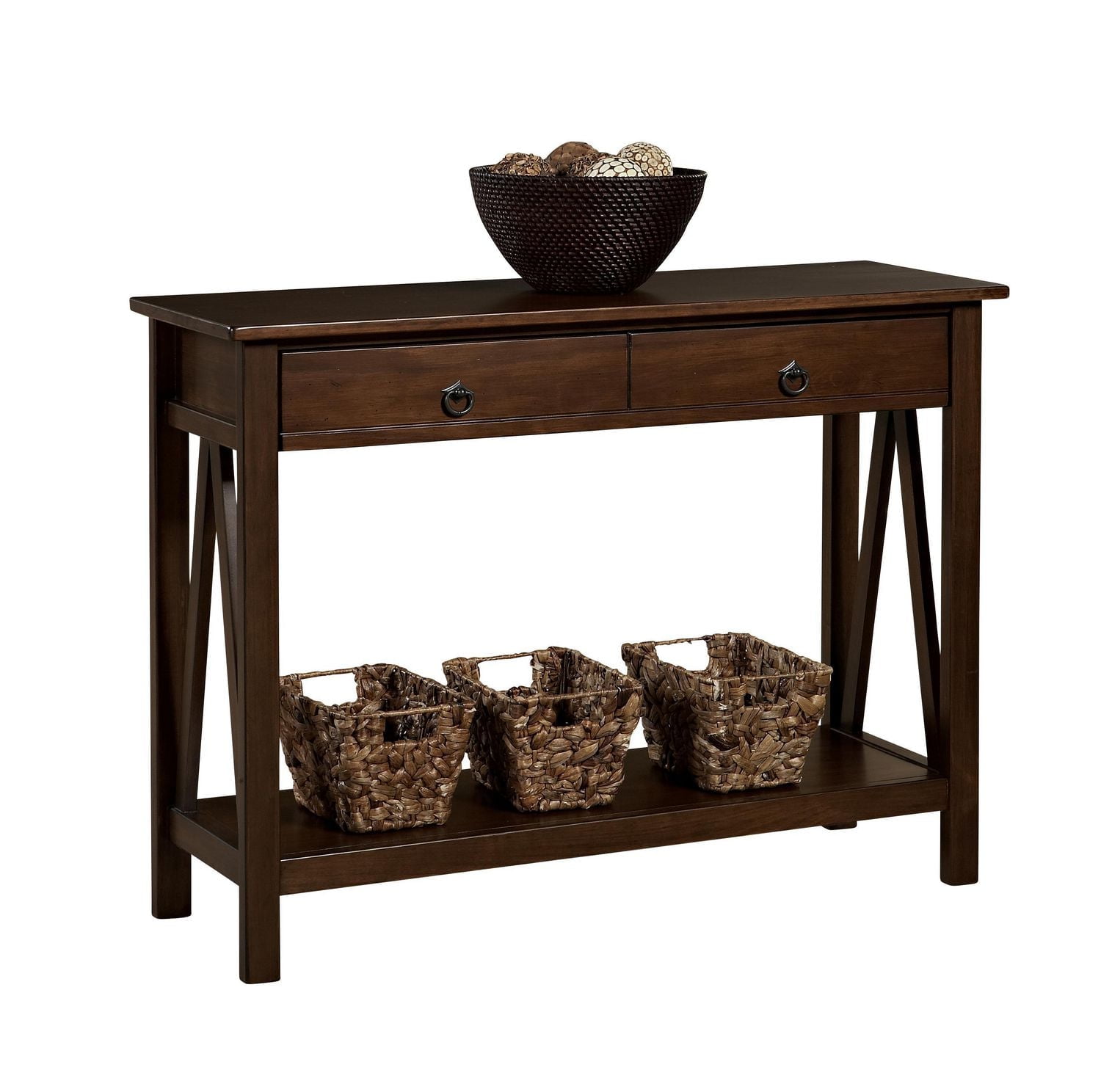 Edgewood Antique Tobacco Console Table