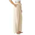 thumbnail image 6 of Anygrew Women Casual Wide Leg Pants High Waisted Business Work Casual Pants Loose Flowy Beach Palazzo Pants, 6 of 8