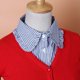 thumbnail image 3 of Moda señoras falso color gargantilla collar desmontable Peter Pan solapa camisa falso A rayas Hugo Collar falso de algodón para mujer, 3 of 7