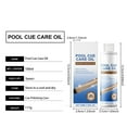 thumbnail image 4 of Wood Pool Cue Cleaner & Maintenance Oil | Shaft Conditioning & Crack | 100ml Polishing Care for Billiard Cue Sticks | Deep Nourishing Finish | 1 Bottle Included, 4 of 9