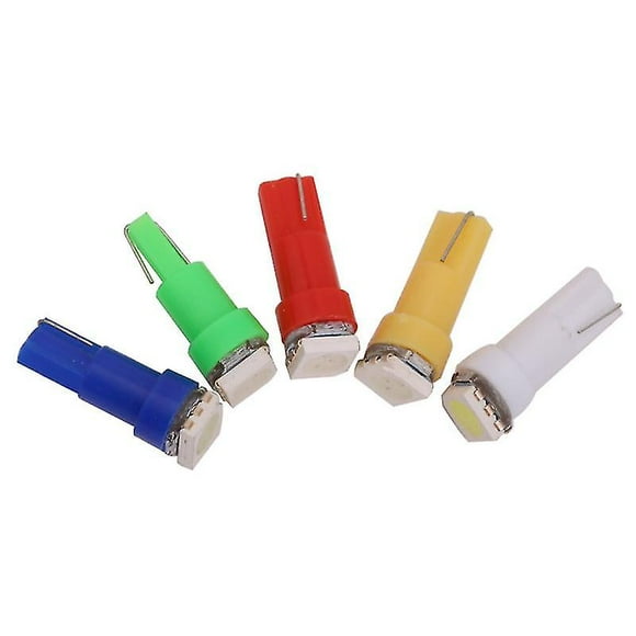 10pcs T5 W3w W1.2w Car Interior Led Lights Auto Panel Bulbs Motorcycle Car Dashboard Lamp Vehicle 12v Instrument Lights Diode