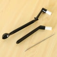 thumbnail image 6 of Coffee Machine Cleaning Brush with Spoon Tool Set for Espresso Machine Group ,Pack of 3,Black, 6 of 6