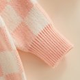 thumbnail image 5 of Okbabeha Toddler Baby Sweater Boy Girl Knit Sweaters Pullover Checkerboard Crewneck Sweatshirt Warm Winter Clothes, 5 of 7