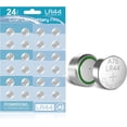 thumbnail image 1 of POWEROWL LR44 Battery, L1154F AG13 357 303 A76 1.5V Button Coin Cell Batteries (24 Count, Blue), 1 of 8