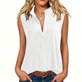 thumbnail image 6 of Posijego Button down Tank Tops for Women Sleeveless Long Shirts Summer Casual Business Office Work Tank Tops for Women, 6 of 9