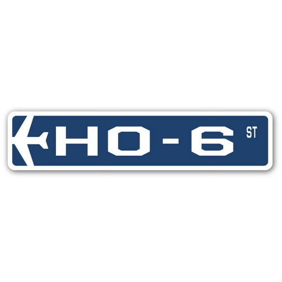 HO-6 Street Sign Air Force Aircraft Military | Indoor/Outdoor | 36" Wide