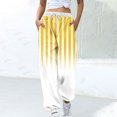 thumbnail image 2 of SwiftWear Striped Sweatpants for Women Elastic Waist Drawstring Workout Casual Jogger Pants XL, 2 of 5