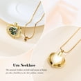 thumbnail image 4 of Stainless Steel Abalone Shell Heart Rose Flower Hummingbird Urn Pendant Memory Necklace for Cremation Ashes Holder Memorial Jewelry, 4 of 5