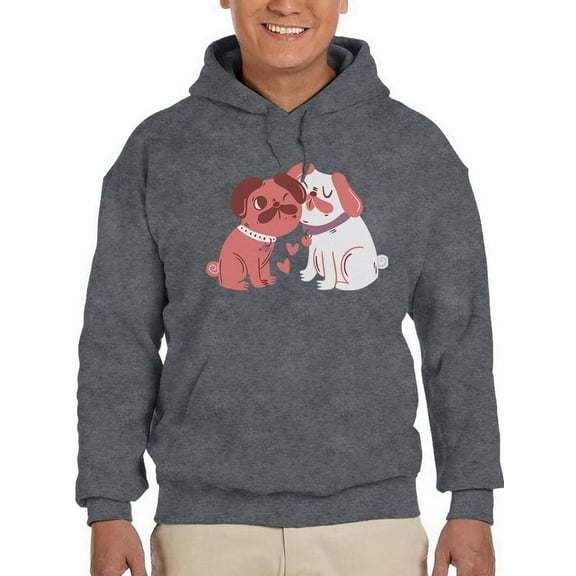 Lovely Dogs Hoodie Men -Smartprints Designs, Male XX-Large