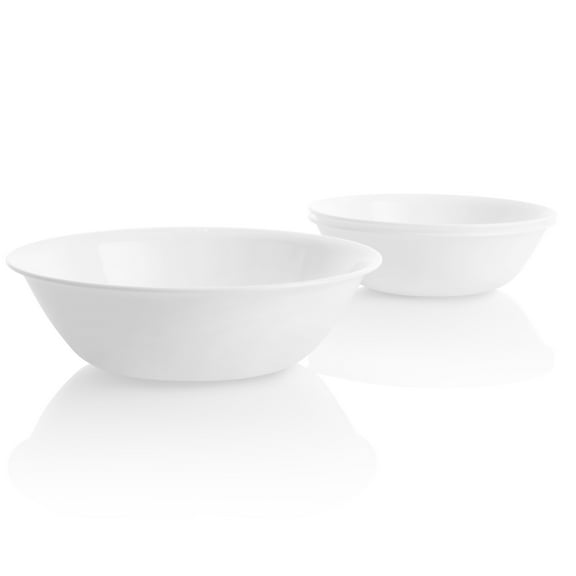 Corelle Winter Frost White 32 oz Glass Serving Bowl (Set of 3)