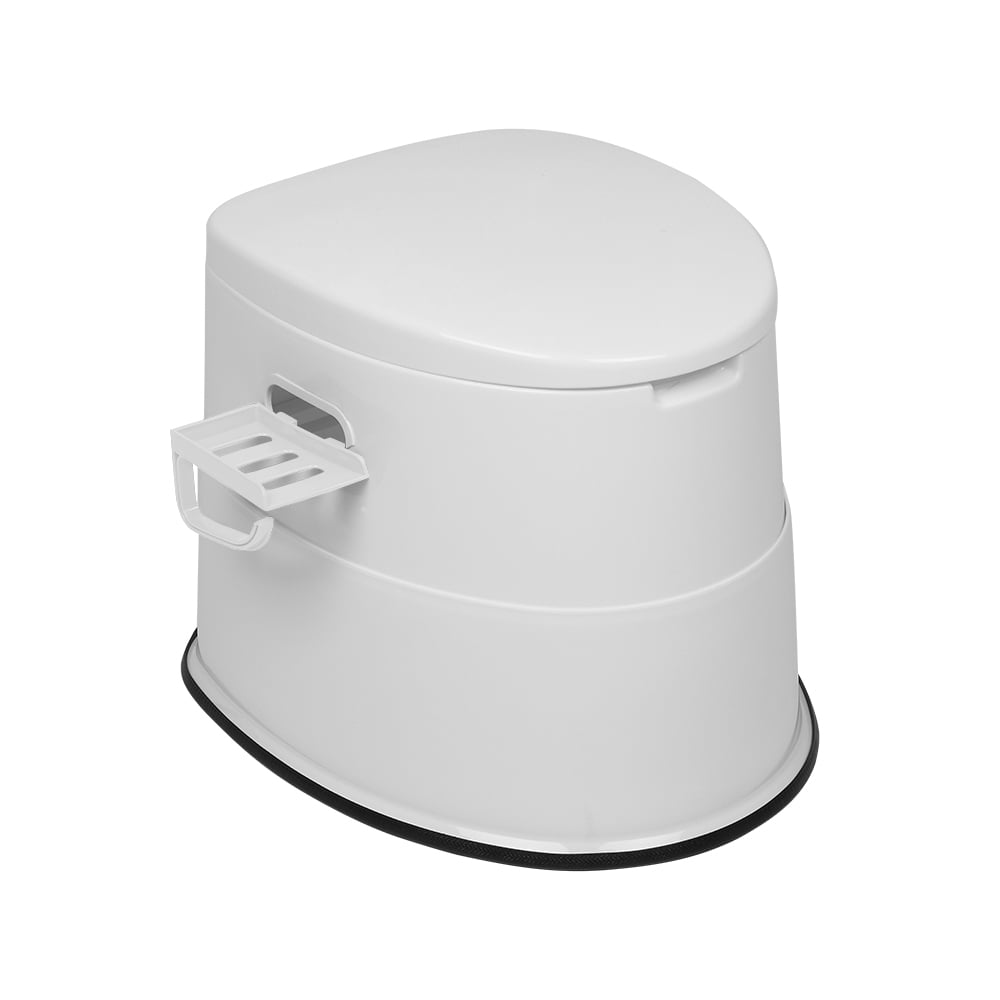 Portable Toilet with Non-slip insert Grey