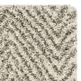 thumbnail image 5 of SAFAVIEH Hudson Adam Chevron Shag Area Rug, Ivory/Grey, 2' x 3', 5 of 6