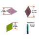 thumbnail image 4 of Mosaicos de mica rómbica de 115 g/4 oz (aprox. 200 piezas) Mosaicos de mica translúcidos Materiales para manualidades de bricolaje Candelabro/Pantalla de lámpara/Ventana, 4 of 5