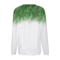 thumbnail image 5 of Automne Femmes Manches Longues Col Rond Imprimé Chandail Léger Sans Capuche Chandails Coupe Décontractée Blouse Chandail de Noël Femmes Chandails Cool Femmes Grande Taille Chandail à Capuchon Athlétique Garçons Taille, 5 of 5