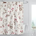 thumbnail image 1 of 3D Digital Printed Shower Curtain Thickened Waterproof Bathroom Curtain Curtain Leaf Series Toilet Partition Curtain 1.2M * 1.8M, 1 of 1