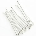 thumbnail image 2 of Ruanlalo 100Pcs Silver Tone Ball End Pins Jewelry Making Findings DIY Crafts Headpins Silver 40 mm, 2 of 5