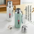 thumbnail image 4 of Unique Stainless Steel Insulated Bottle with Cup Cold and Cold Beverages Container Vacuum Flasks for Backpacks Sport, 4 of 7
