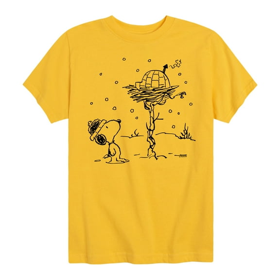 Peanuts - Snoopy Woodstock Igloo - Toddler & Youth Short Sleeve Graphic T-Shirt