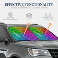 thumbnail image 7 of Picia Colorful Glitter 2 Piece Car Windshield Sun Shade Foldable | Foldable Sun Shield for Front Window Blocks UV Rays and Keeps Your Vehicle Cool-Small, 7 of 7