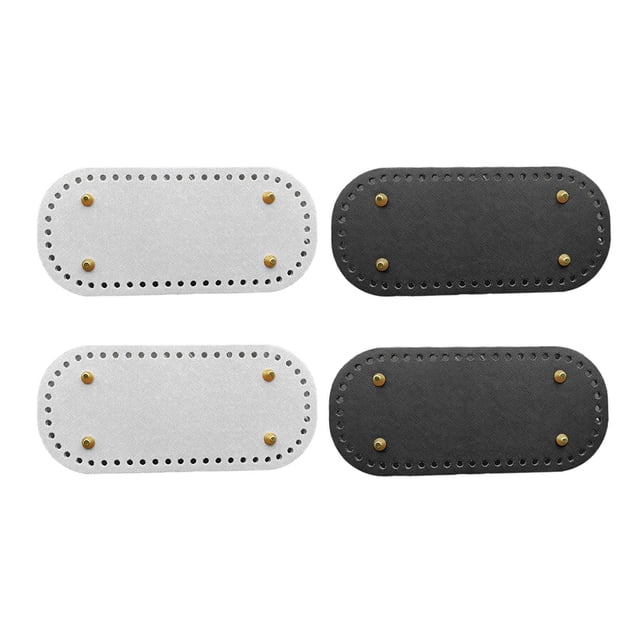 4 Uds. De Bolsos De Cuero PU Para Bricolaje, Alfombrilla Inferior, Base De Inserción, Fabricación De Monedero De Repuesto Sunnimix fondos de bolsas para crochet