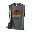 thumbnail image 5 of Hpapadks Tank Tops for Women 2025 Casual Sunset Graphi Tanks Hiking Sleeveless Tees Shirt Vest Camisole Tops for Women Dark Gray XXL, 5 of 6