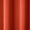 thumbnail image 5 of TOWN & COUNTRY BASICS Cabana Solid Heavyweight Indoor Outdoor Curtains, Light Filtering Opacity with Grommet Top, Water Repellent, 2-Pack Set, 54"x108", Mecca Orange, 5 of 11