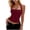 03 Wine, variant on Weiqiqre Womens Tops Square Neck Wide Straps Crop Tank Tops Casual Floral Sleeveless Lettuce Trim Slim Fit Crop Cami Vest Tops
