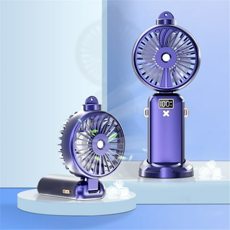 

Portable Handheld Misting Fan Neck-Hanging Spray Fan Rechargeable Battery Operated Spray Water Mist Fan 5000 Mah Small Personal Cooling Fans For Outdoor Travel Makeup Home Office Camping