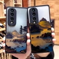 thumbnail image 2 of Matte Case for HONOR 70 50 30S 30 20 8X 9A 9X PLAY 4T X7 X9 X10 5G V40 Case Funda Coque Shell Art hand-Painted Mountain Scenery, 2 of 5