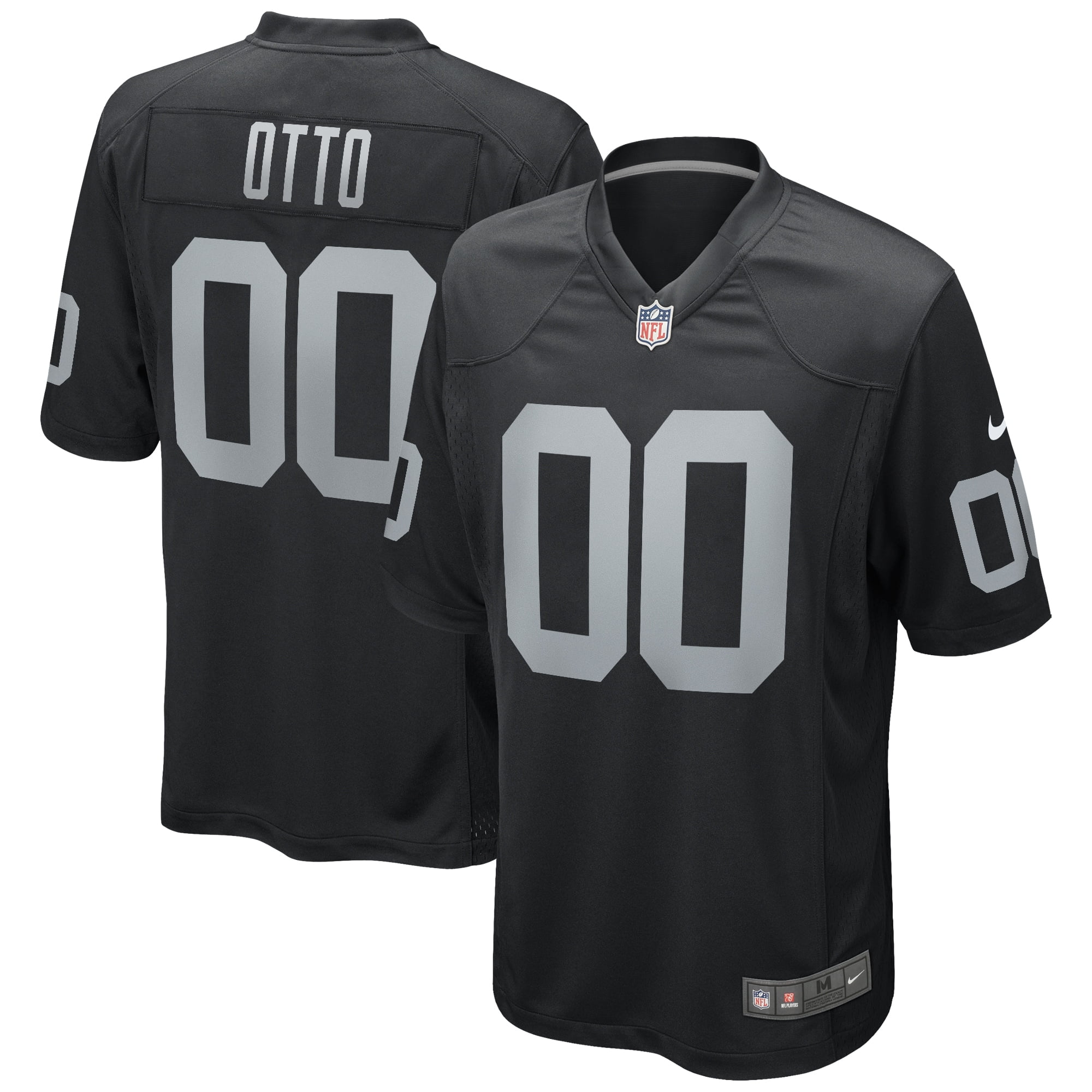 JIM OTTO Unsigned Custom Oakland Raiders Black Sewn New Football Jersey Sizes S-3XL