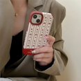 thumbnail image 1 of Funda de teléfono bonita coreana para iPhone, funda protectora suave de moda sin cuadros con flor de conejo para iPhone 14 11 12 13 Pro Max 14 Pro Ins zhangmengya LED, 1 of 1
