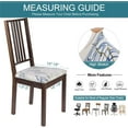 thumbnail image 3 of Seat Covers for Dining Room Chairs Stretch Printed Chair Seat Covers Set of 4, Removable Washable Upholstered Chair Seat Protector Cushion Slipcovers for Kitchen, Office(Butterfly Pattern), 3 of 6