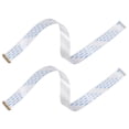 thumbnail image 1 of Unique Bargains FFC Cable 0.5mm Pitch 30 Pin 300mm Flat Ribbon Cable for LCD Screen B Type 2 Pack, 1 of 6