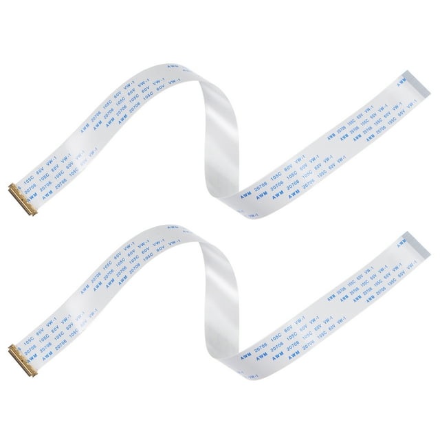 Unique Bargains FFC Cable 0.5mm Pitch 30 Pin 300mm Flat Ribbon Cable for LCD Screen B Type 2 Pack