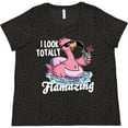 thumbnail image 3 of Inktastic I Look Totally Flamazing with Flamingo in Sunglasses Women's Plus Size T-Shirt, 3 of 5