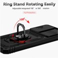 thumbnail image 4 of Estuche GANGXUN para Xiaomi Redmi Note 11 4G, soporte giratorio 360°, estilo mecánico y magnético, 4 of 5