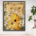 thumbnail image 4 of Kit de pintura por números, arte al óleo artesanal, imagen de abeja, decoración de pared del hogar, 30x40cm, 4 of 9
