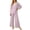 Purple, variant on YYDGH Pajamas Sets for Women Two Piece Lounge Outfits Lace Trim V Neck Top Long Sleeve Tops and Wide Leg Pants Sleepwear Loungewear Nightwear Suit