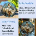 thumbnail image 4 of Dancing Ballet Woman Stained Glass Suncatcher Handmade Window Hanging Colored Glass Suncatcher Crafts Kits for Indoor Garden Decor Memorial Gift 16x16cm, 4 of 7