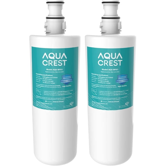 AQUA CREST 3US-AF01 Under Sink Water Filter, Replacement for Standard Filtrete® 3US-AF01, 3US-AS01, Aqua-Pure AP Easy C-CS-FF, WHCF-SRC, WHCF-SUFC, WHCF-SUF Water Filter, 2 Pack