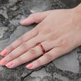 thumbnail image 2 of Tibetan Silver Handmade 925 Sterling Silver Red Coral Band Ring Jewelry for Women & Men Size 7, 2 of 4