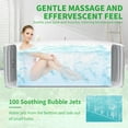thumbnail image 3 of Inflatable Hot Tub 75"L x 47"W x 25"H, 2 Person Large Oval Outdoor Spa Blow Up Hottubs with 100 Bubble Jets, Blow Up Air Hot Tub with Heater Pump and Side Table, Insulated Cover, 2 Filter Cartridges, 3 of 9