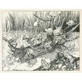 thumbnail image 3 of Arthur Rackham 14x12 Black Modern Framed Museum Art Print Titled - King Log (1912), 3 of 5