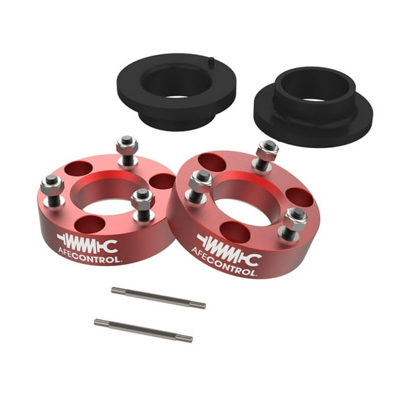 Fits 2021-2022 Ram 1500- New Model Advanced FLOW Engineering Leveling Kit Suspension 416-20T002-R CONTROL; 2 Inch Front Lift; Billet Aluminim; Red; With Connecting Rods