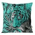 thumbnail image 1 of VargottamSquare Pillow Cover - Decorative Pillow Covers24x24 Inches,PrintedTeal BlueThemePillowcase, DecorativeSquareCushionCovers, 1 of 4